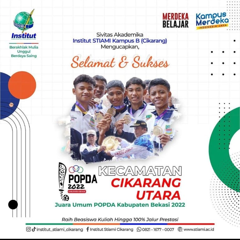 Kecamatan Cikarang Utara Juara Umum Popda Kabupaten Bekasi 2 - Institut ...