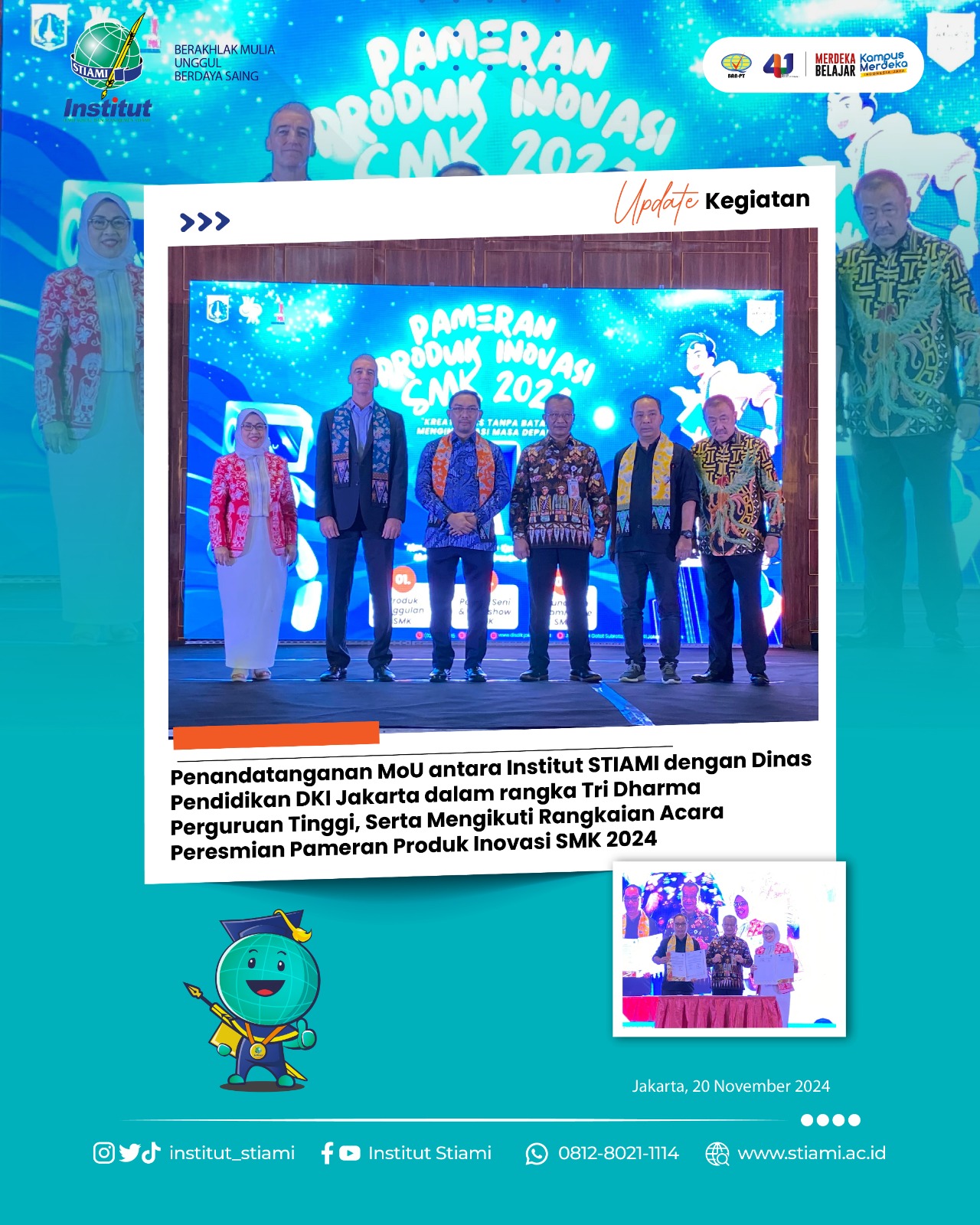 Institut STIAMI Gandeng Dinas Pendidikan DKI Jakarta, Hadirkan Program Fast Track untuk Siswa SMK 