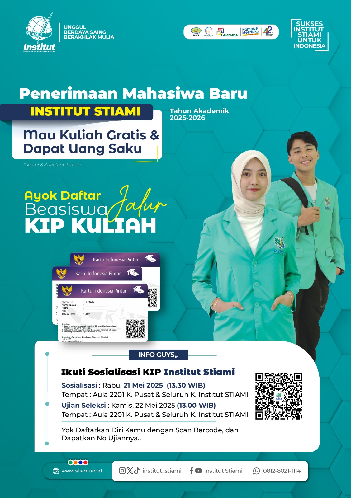 Pendaftaran KIP-K 2025 Tahap 1 Institut STIAMI Resmi Ditutup, Ini Jadwal dan Syarat Seleksi Berikutnya