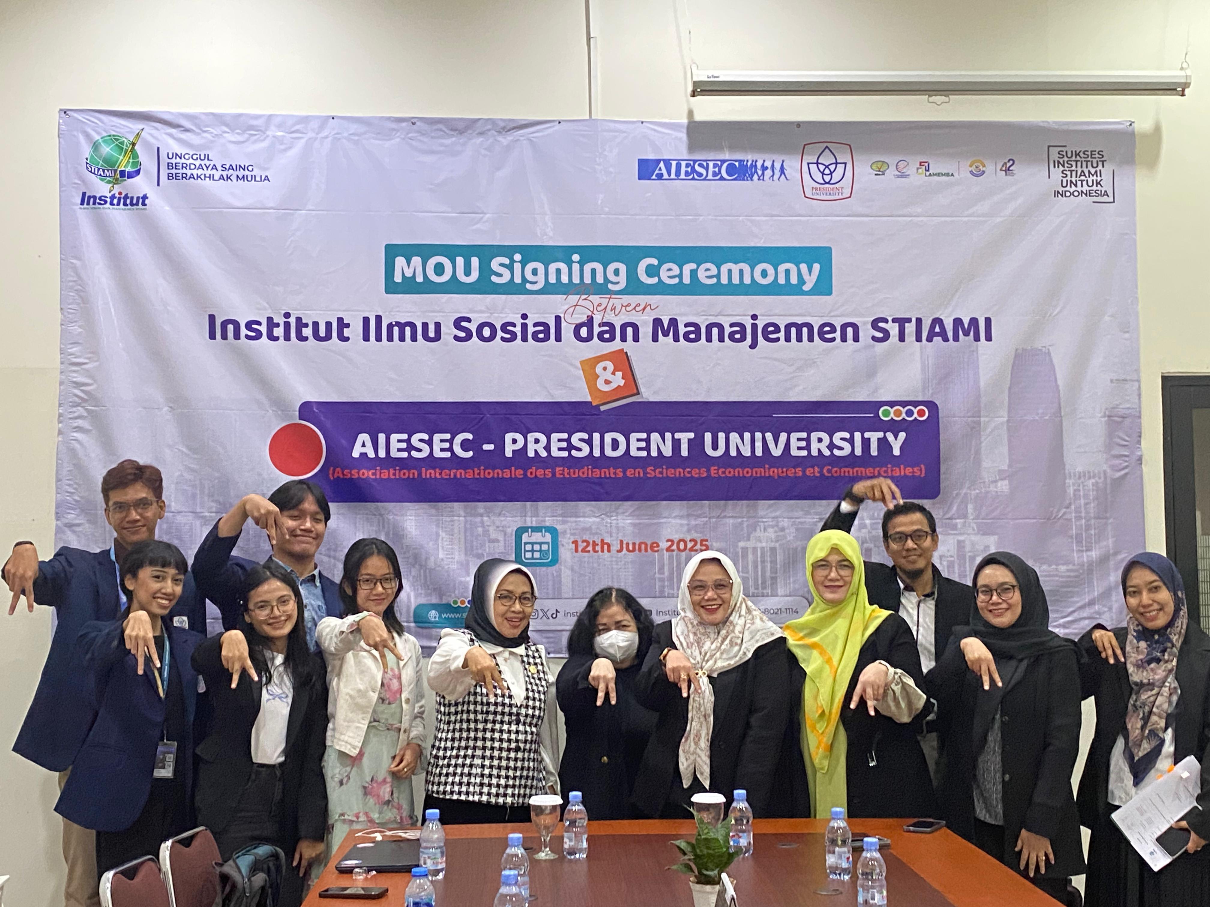 Institut STIAMI dan AIESEC PU Jalin Kolaborasi Strategis untuk Pengembangan Kepemimpinan Mahasiswa di Tingkat Global