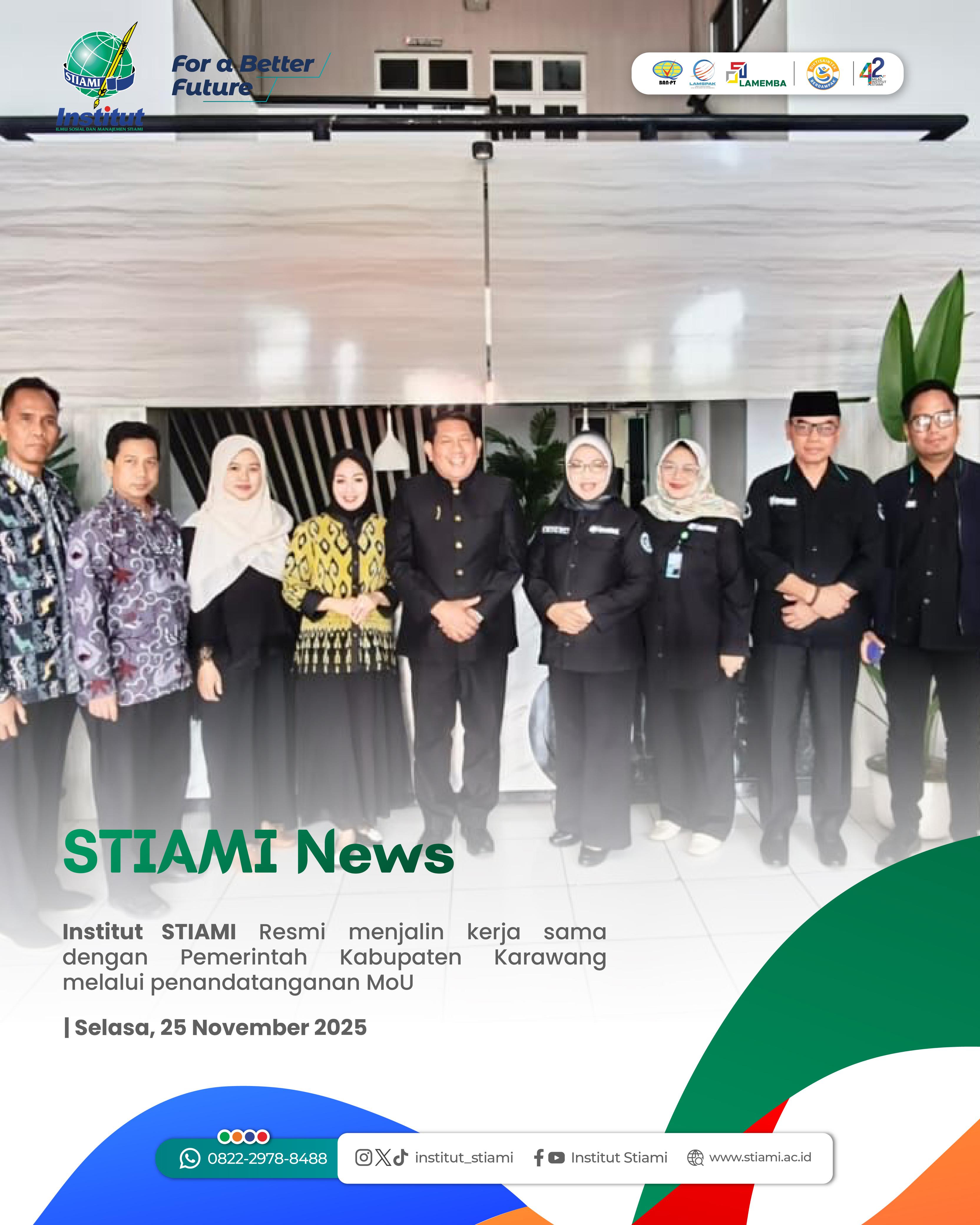 Institut STIAMI dan Pemerintah Kabupaten Karawang Resmi Jalin Kerja Sama Strategis